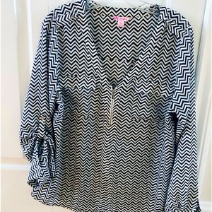 CHEVRON PRINT BLOUSE by CANDIES SIZE XL